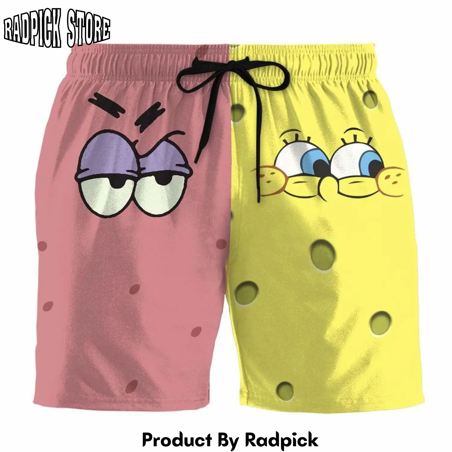 Radpick 3d patrick star spongebob squarepants custom summer beach shorts swim trunks rp631296